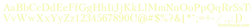 Peterburg-fontti – keltaiset fontit