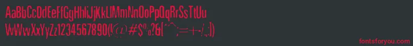 NicotineStains Font – Red Fonts on Black Background