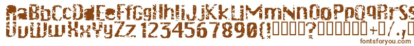Шрифт Drschiwago – коричневые шрифты