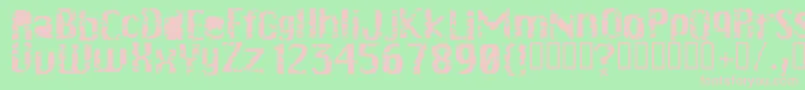 Drschiwago Font – Pink Fonts on Green Background