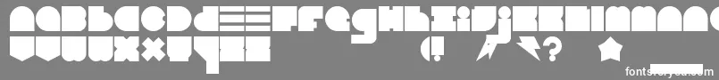Blastbeat6 Font – White Fonts on Gray Background