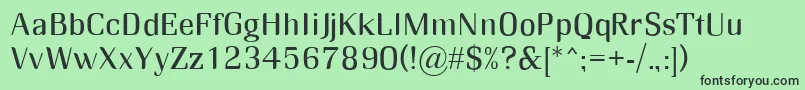 RmMidse Font – Black Fonts on Green Background