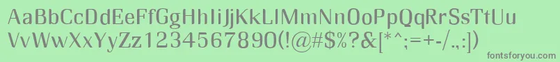 RmMidse Font – Gray Fonts on Green Background