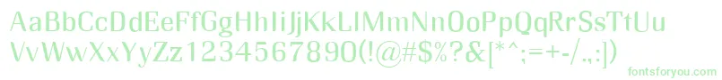 RmMidse Font – Green Fonts on White Background