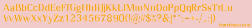 RmMidse Font – Orange Fonts on Pink Background