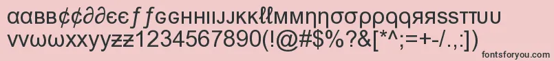 MsnWeirdFont Font – Black Fonts on Pink Background