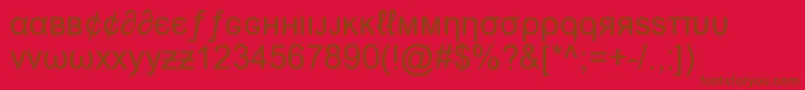 Шрифт MsnWeirdFont – коричневые шрифты на красном фоне