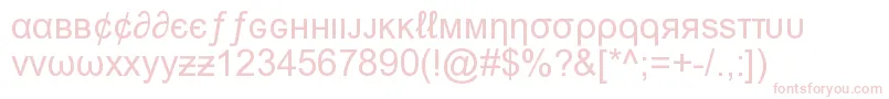 MsnWeirdFont Font – Pink Fonts on White Background