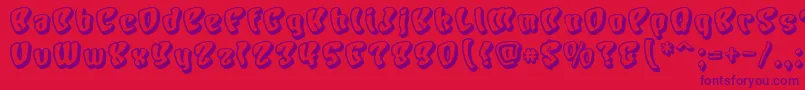 CharacterShadow Font – Purple Fonts on Red Background