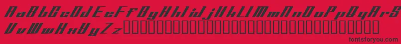 Addspeedy Font – Black Fonts on Red Background