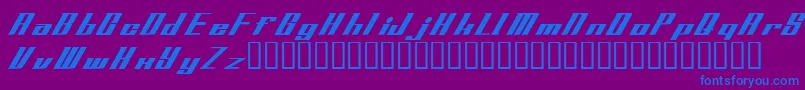 Addspeedy-Schriftart – Blaue Schriften auf violettem Hintergrund