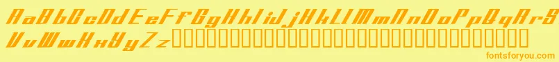 Addspeedyフォントについての詳細 フォントAddspeedy – オレンジの文字が黄色の背景にあります。