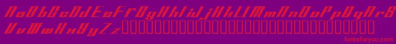 Addspeedy-Schriftart – Rote Schriften auf violettem Hintergrund