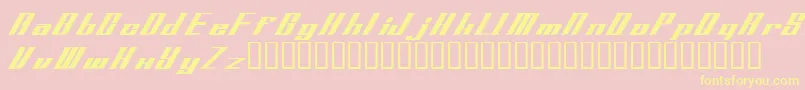 Addspeedy-Schriftart – Gelbe Schriften auf rosa Hintergrund