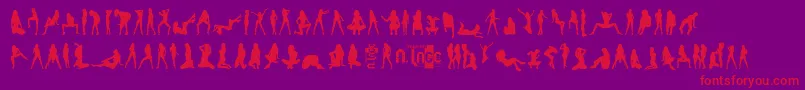 SexysEs Font – Red Fonts on Purple Background