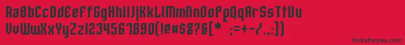 Whitestone Font – Black Fonts on Red Background