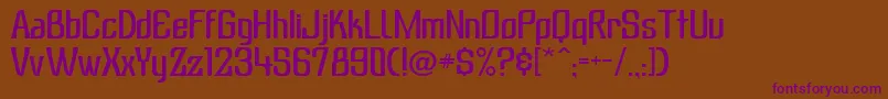 Subatonik Font – Purple Fonts on Brown Background