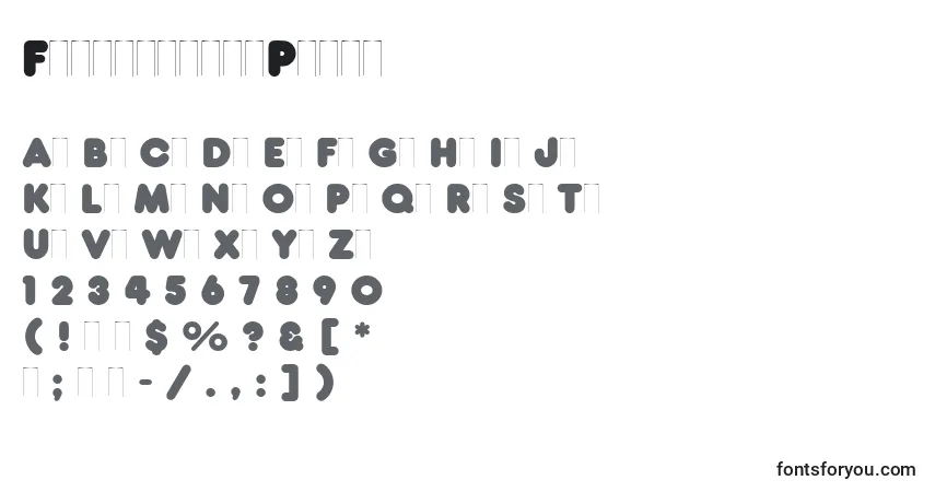 FrankfurterPlain font – alphabet, numbers, special characters