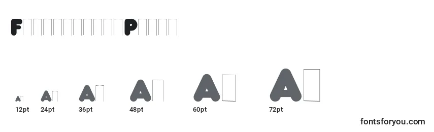 sizes of frankfurterplain font, frankfurterplain sizes
