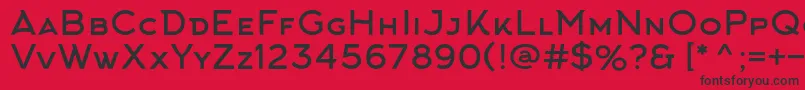フォントArkhipFont – 赤い背景に黒い文字