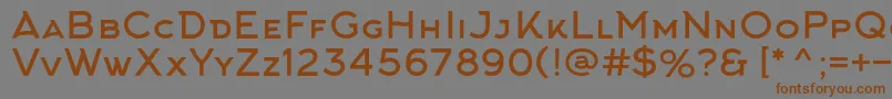 ArkhipFont-fontti – ruskeat fontit harmaalla taustalla