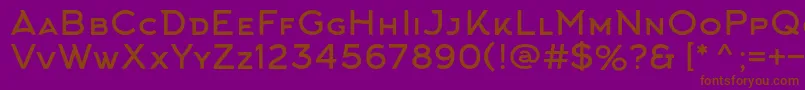 ArkhipFont Font – Brown Fonts on Purple Background