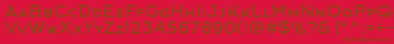 ArkhipFont-Schriftart – Braune Schriften auf rotem Hintergrund