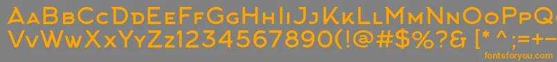ArkhipFont Font – Orange Fonts on Gray Background