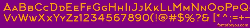 ArkhipFont Font – Orange Fonts on Purple Background