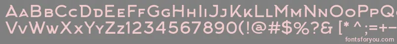 ArkhipFont Font – Pink Fonts on Gray Background
