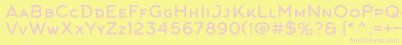 ArkhipFont Font – Pink Fonts on Yellow Background