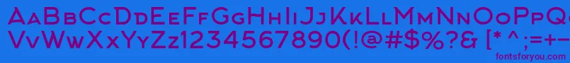 Шрифт ArkhipFont – фиолетовые шрифты на синем фоне