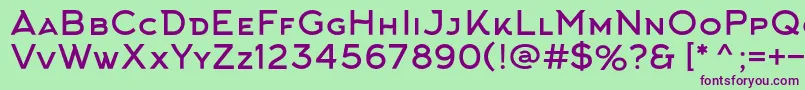 Шрифт ArkhipFont – фиолетовые шрифты на зелёном фоне