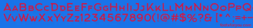 ArkhipFont Font – Red Fonts on Blue Background