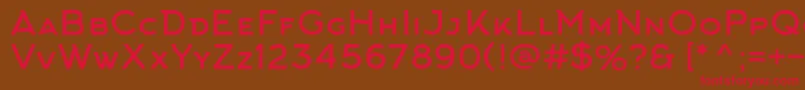 ArkhipFont Font – Red Fonts on Brown Background
