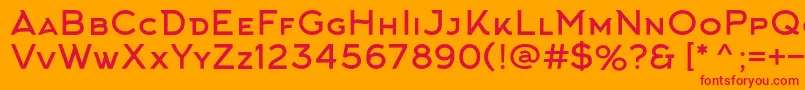 ArkhipFont Font – Red Fonts on Orange Background