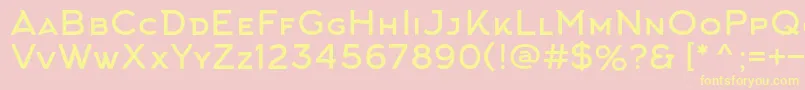 ArkhipFont Font – Yellow Fonts on Pink Background