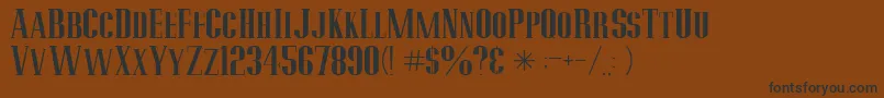 Potteryb-fontti – mustat fontit ruskealla taustalla