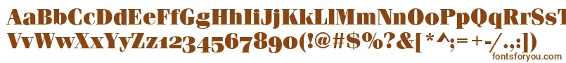 FerraraOsfUltraRegular Font – Brown Fonts on White Background