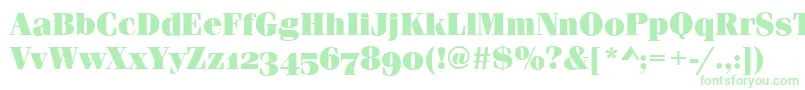 FerraraOsfUltraRegular Font – Green Fonts on White Background