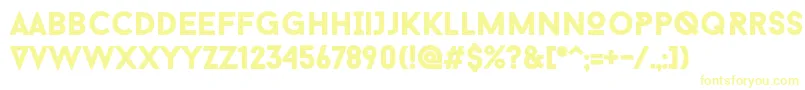 Шрифт BaronNeueBlack – жёлтые шрифты