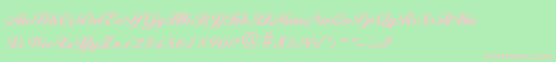 BallantinesserialBlackRegular Font – Pink Fonts on Green Background