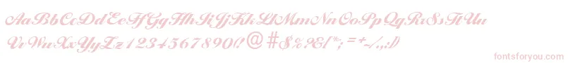 BallantinesserialBlackRegular Font – Pink Fonts on White Background