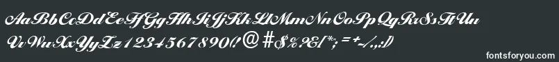 BallantinesserialBlackRegular Font – White Fonts on Black Background