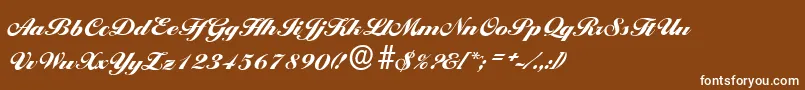 BallantinesserialBlackRegular Font – White Fonts on Brown Background