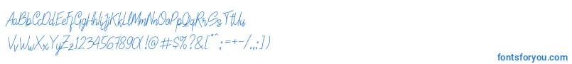 Fonte LinoleoScript – fontes azuis