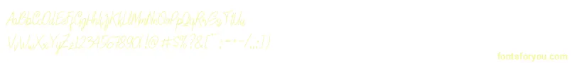LinoleoScript-fontti – keltaiset fontit