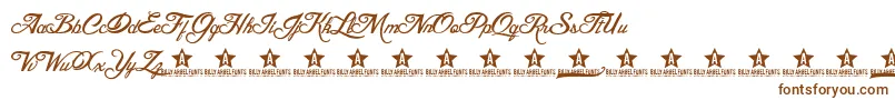 Blesd Font – Brown Fonts on White Background