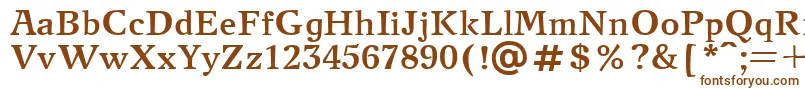 NewjournalcttBold Font – Brown Fonts on White Background