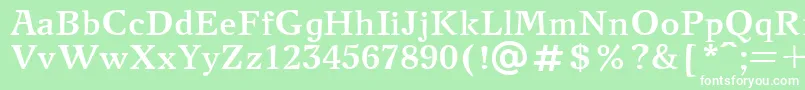 NewjournalcttBold Font – White Fonts on Green Background